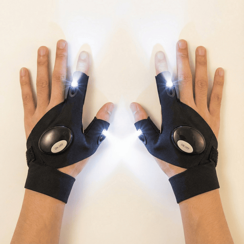 Guantes con luz LED
